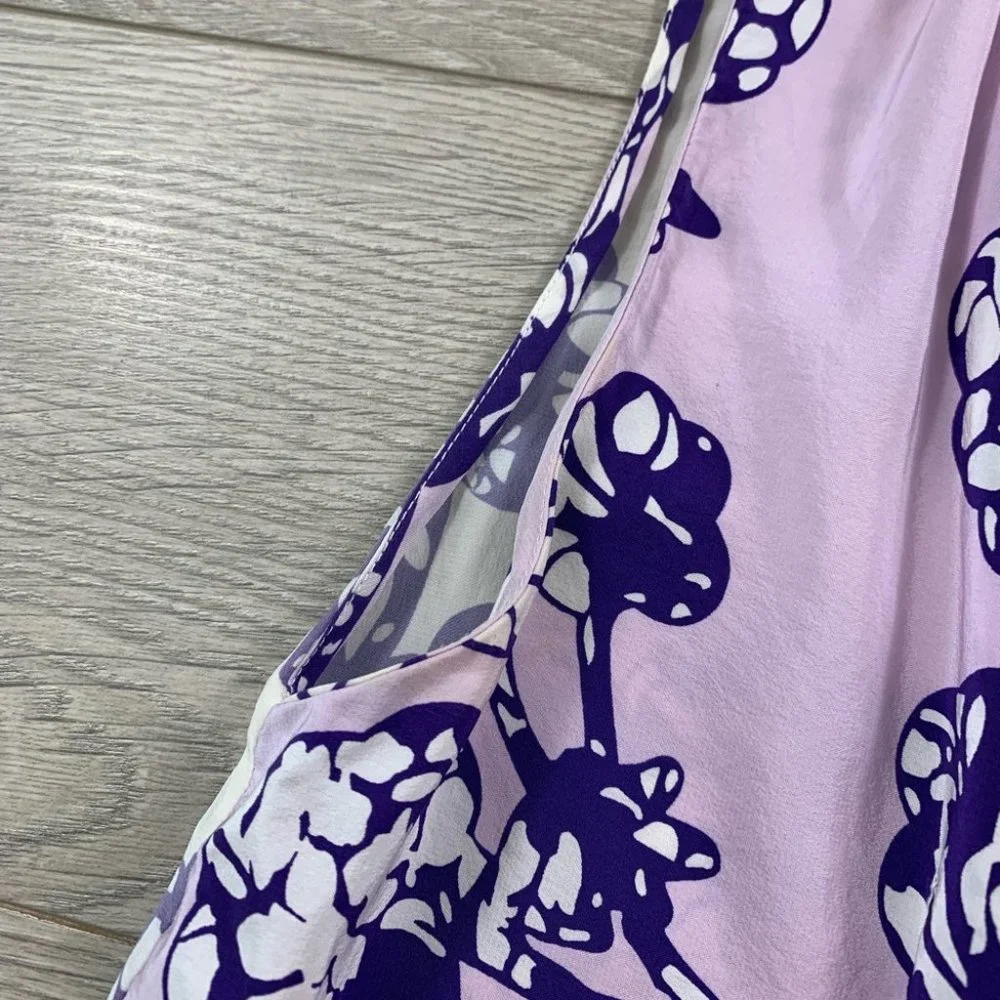 Diane Von Furstenberg Silk Floral Print Blouse - Picture 10 of 13